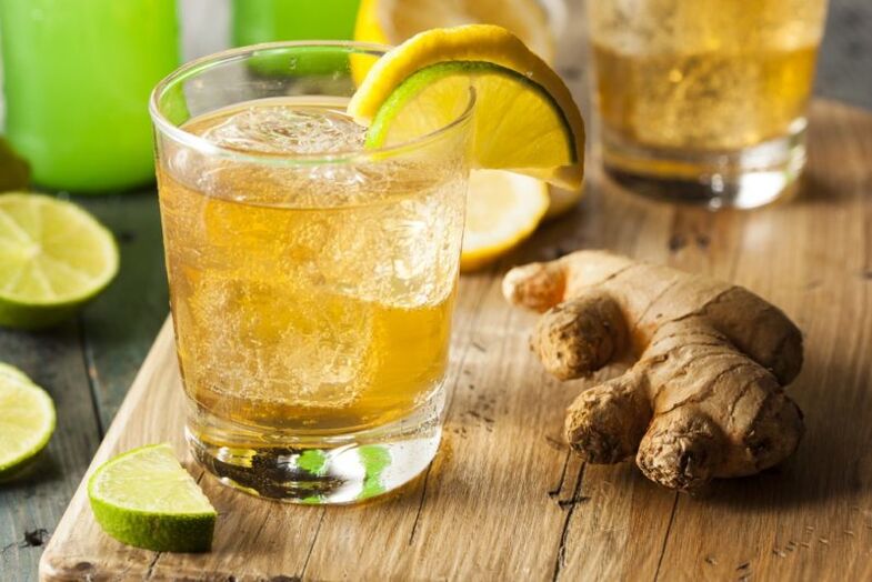 Drink with ginger and lemon to increase potency