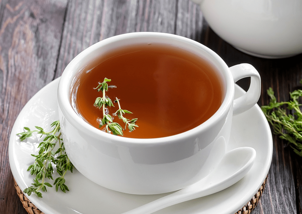 Tea with thyme for potency