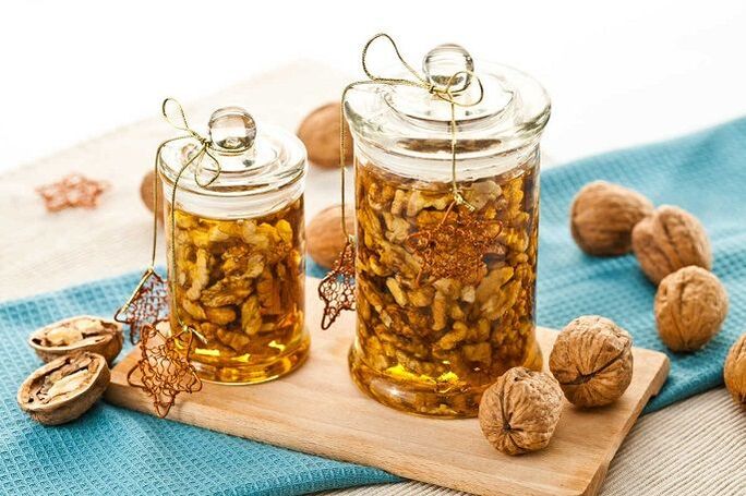 Honey with nuts for potency